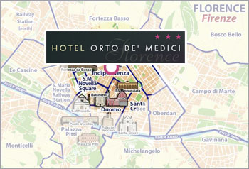 Hotels Florence, Mapa